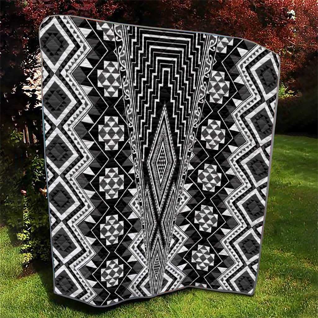 Aotearoa Tukutuku and Poutama Motif Classic Quilt LT03 - Polynesian Pride
