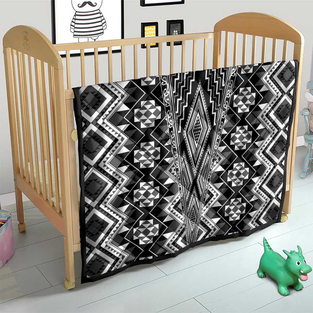 Aotearoa Tukutuku and Poutama Motif Classic Quilt LT03 - Polynesian Pride