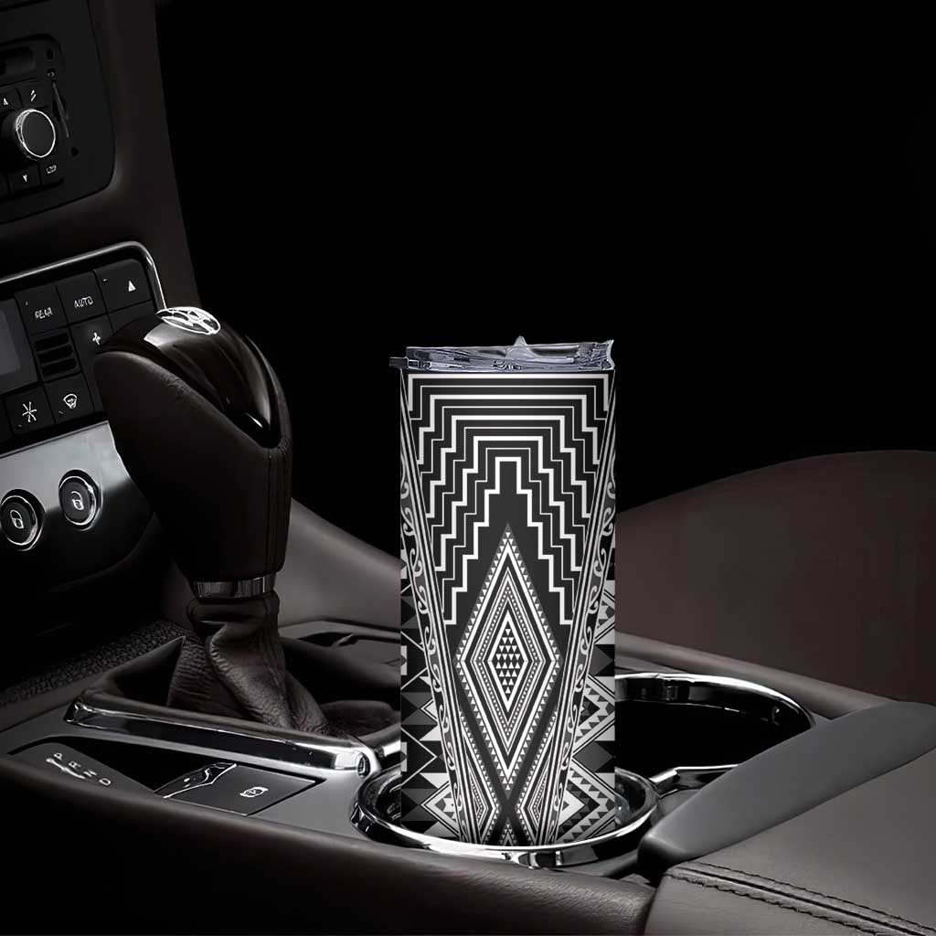 Aotearoa Tukutuku and Poutama Motif Classic Skinny Tumbler LT03 - Polynesian Pride