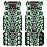 Green Aotearoa Tukutuku and Poutama Motif Car Mats LT03 - Polynesian Pride