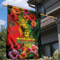 Hawaiian Reggae Garden Flag Tropical Plants and Tribal Kakau Tattoo-One Love Jawaiian LT03 - Polynesian Pride