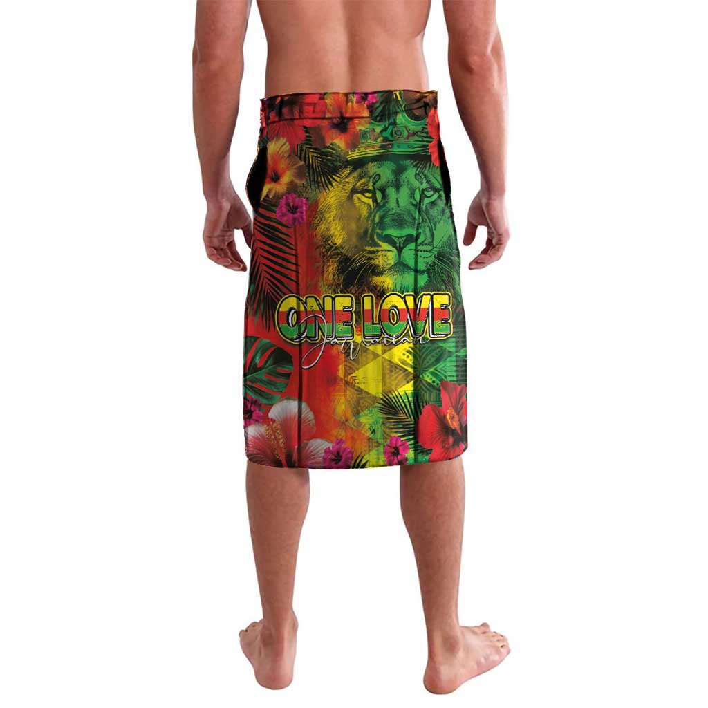 Hawaiian Reggae Lavalava Tropical Plants and Tribal Kakau Tattoo-One Love Jawaiian LT03 - Polynesian Pride