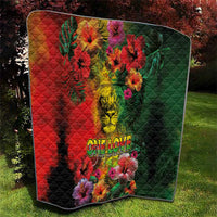 Hawaiian Reggae Quilt Tropical Plants and Tribal Kakau Tattoo-One Love Jawaiian LT03 - Polynesian Pride