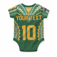 Custom Cook Islands Rugby League Baby Onesie