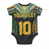 Custom Cook Islands Rugby League Baby Onesie