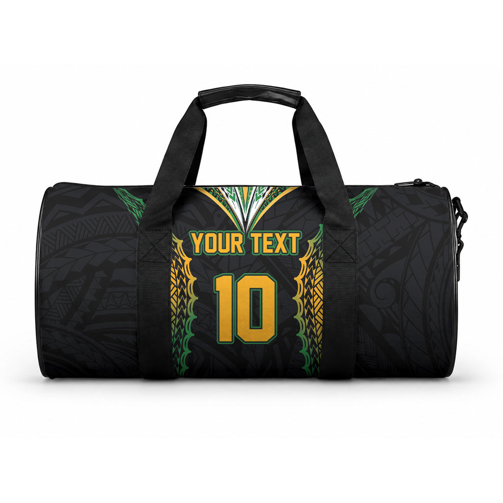 Custom Cook Islands Rugby League Duffle Bag LT03 One size Green-Black - Polynesian Pride