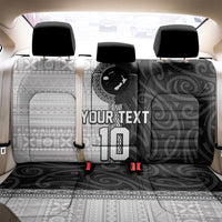 Custom Fiji and New Zealand Rugby Back Car Seat Cover Tapa Mix Maori Pattern LT03 - Polynesian Pride