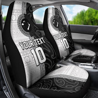 Custom Fiji and New Zealand Rugby Car Seat Cover Tapa Mix Maori Pattern LT03 - Polynesian Pride