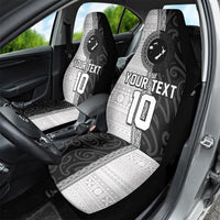 Custom Fiji and New Zealand Rugby Car Seat Cover Tapa Mix Maori Pattern LT03 - Polynesian Pride