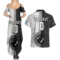 Custom Fiji and New Zealand Rugby Couples Matching Summer Maxi Dress and Hawaiian Shirt Tapa Mix Maori Pattern LT03 - Polynesian Pride