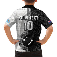 Custom Fiji and New Zealand Rugby Family Matching Puletasi and Hawaiian Shirt Tapa Mix Maori Pattern LT03 - Polynesian Pride