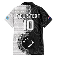 Custom Fiji and New Zealand Rugby Family Matching Puletasi and Hawaiian Shirt Tapa Mix Maori Pattern LT03 - Polynesian Pride