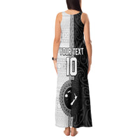 Custom Fiji and New Zealand Rugby Tank Maxi Dress Tapa Mix Maori Pattern LT03 - Polynesian Pride