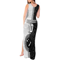 Custom Fiji and New Zealand Rugby Tank Maxi Dress Tapa Mix Maori Pattern LT03 - Polynesian Pride