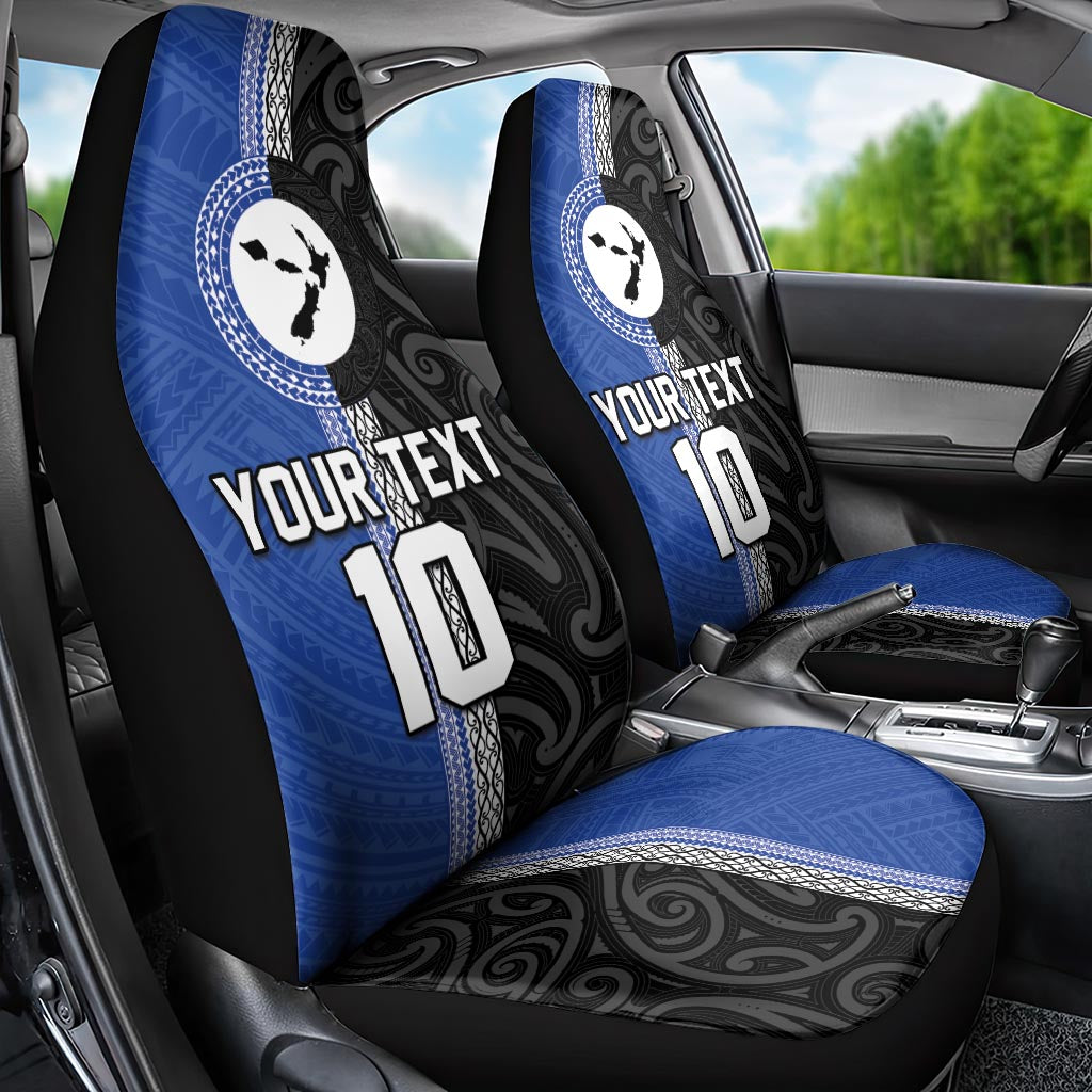 Custom Samoa and New Zealand Rugby Car Seat Cover Teuila Samoan and Maori Warrior LT03 - Polynesian Pride