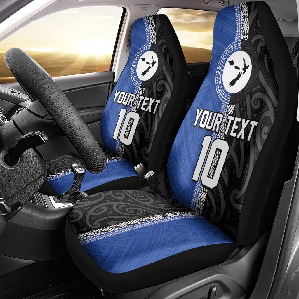 Custom Samoa and New Zealand Rugby Car Seat Cover Teuila Samoan and Maori Warrior LT03 - Polynesian Pride