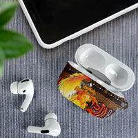 Australia and Papua New Guinea Together AirPods Case Kangaroo Aboriginal Art and Bird-of-paradise Oro Tribal Motifs LT03 - Polynesian Pride