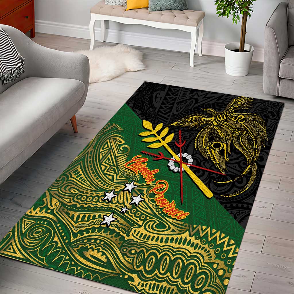 Chimpu Province Papua New Guinea Area Rug Bird-of-paradise Art Tattoo and Melanesian Motifs LT03 - Polynesian Pride