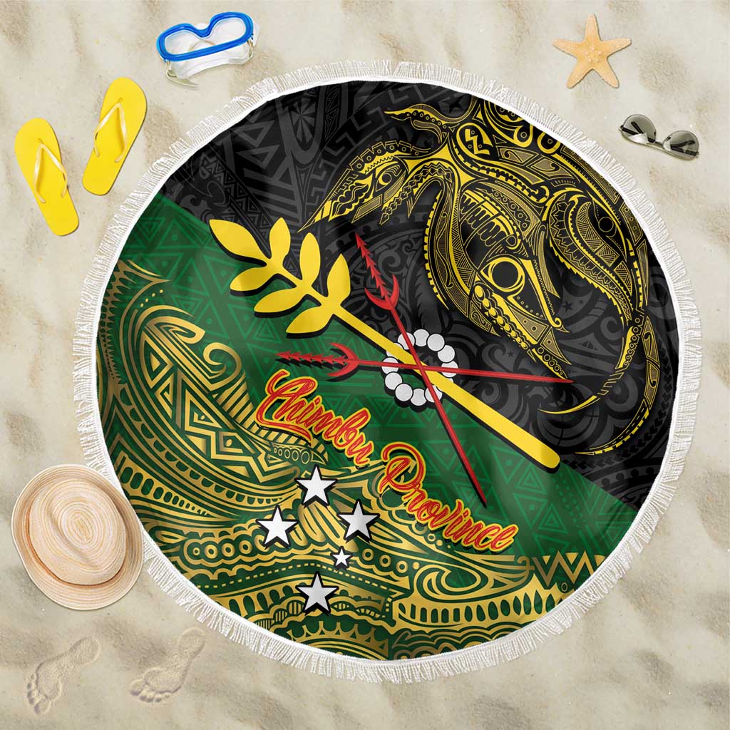 Chimpu Province Papua New Guinea Beach Blanket Bird-of-paradise Art Tattoo and Melanesian Motifs LT03 One Size 150cm Black - Polynesian Pride