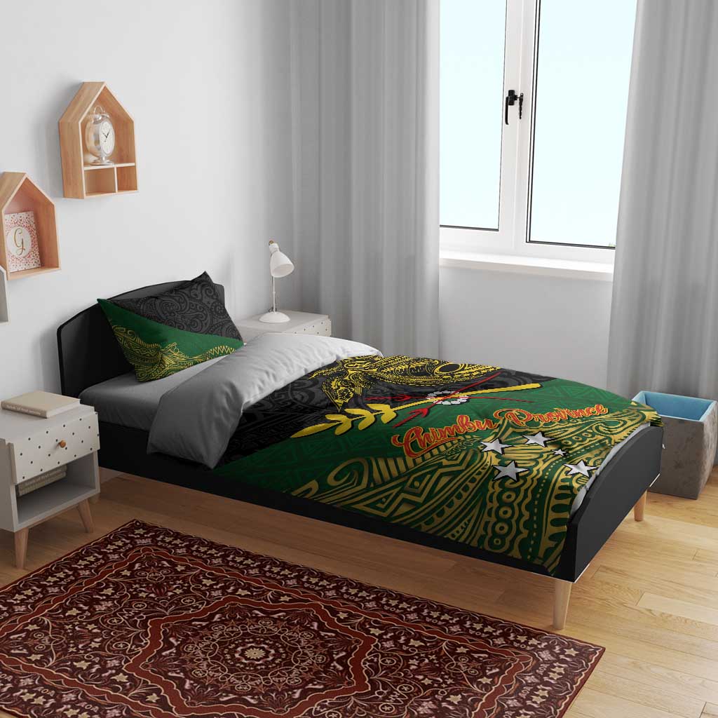 Chimpu Province Papua New Guinea Bedding Set Bird-of-paradise Art Tattoo and Melanesian Motifs LT03 - Polynesian Pride
