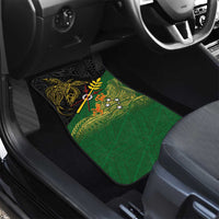 Personalized Chimpu Province Papua New Guinea Car Mats Bird-of-paradise Art Tattoo and Melanesian Motifs LT03 - Polynesian Pride