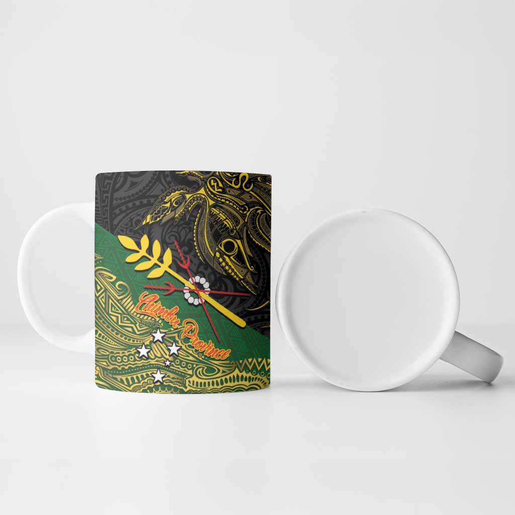 Chimpu Province Papua New Guinea Ceramic Mug Bird-of-paradise Art Tattoo and Melanesian Motifs LT03 - Polynesian Pride