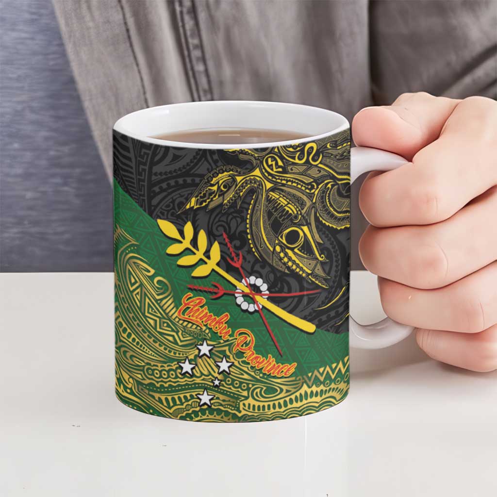 Chimpu Province Papua New Guinea Ceramic Mug Bird-of-paradise Art Tattoo and Melanesian Motifs LT03 - Polynesian Pride