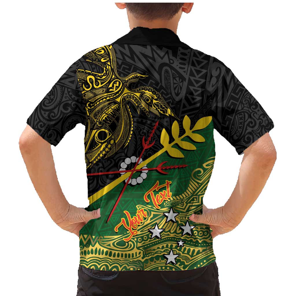 Personalized Chimpu Province Papua New Guinea Family Matching Mermaid Dress and Hawaiian Shirt Bird-of-paradise Art Tattoo and Melanesian Motifs - Polynesian Pride