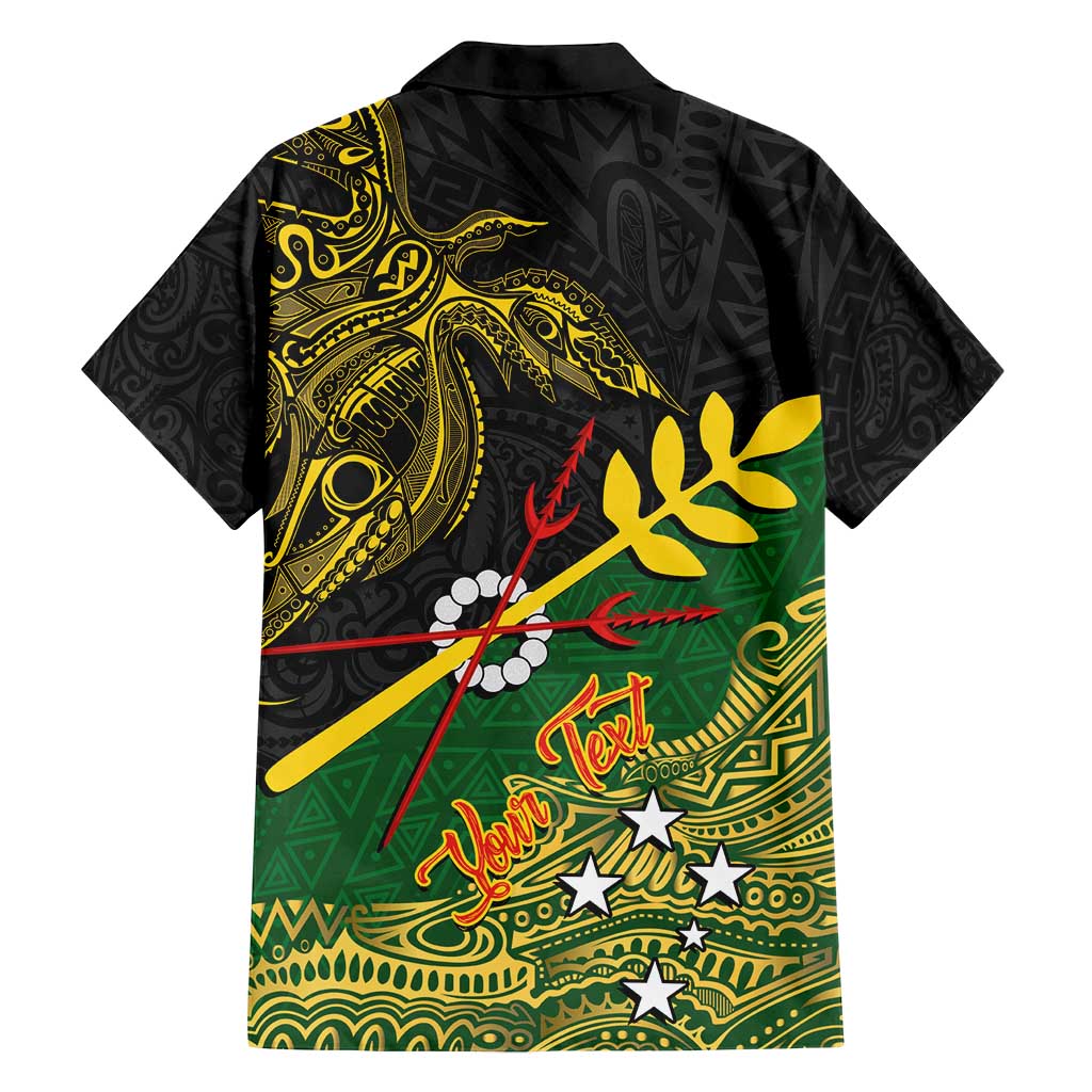 Personalized Chimpu Province Papua New Guinea Family Matching Off Shoulder Maxi Dress and Hawaiian Shirt Bird-of-paradise Art Tattoo and Melanesian Motifs - Polynesian Pride