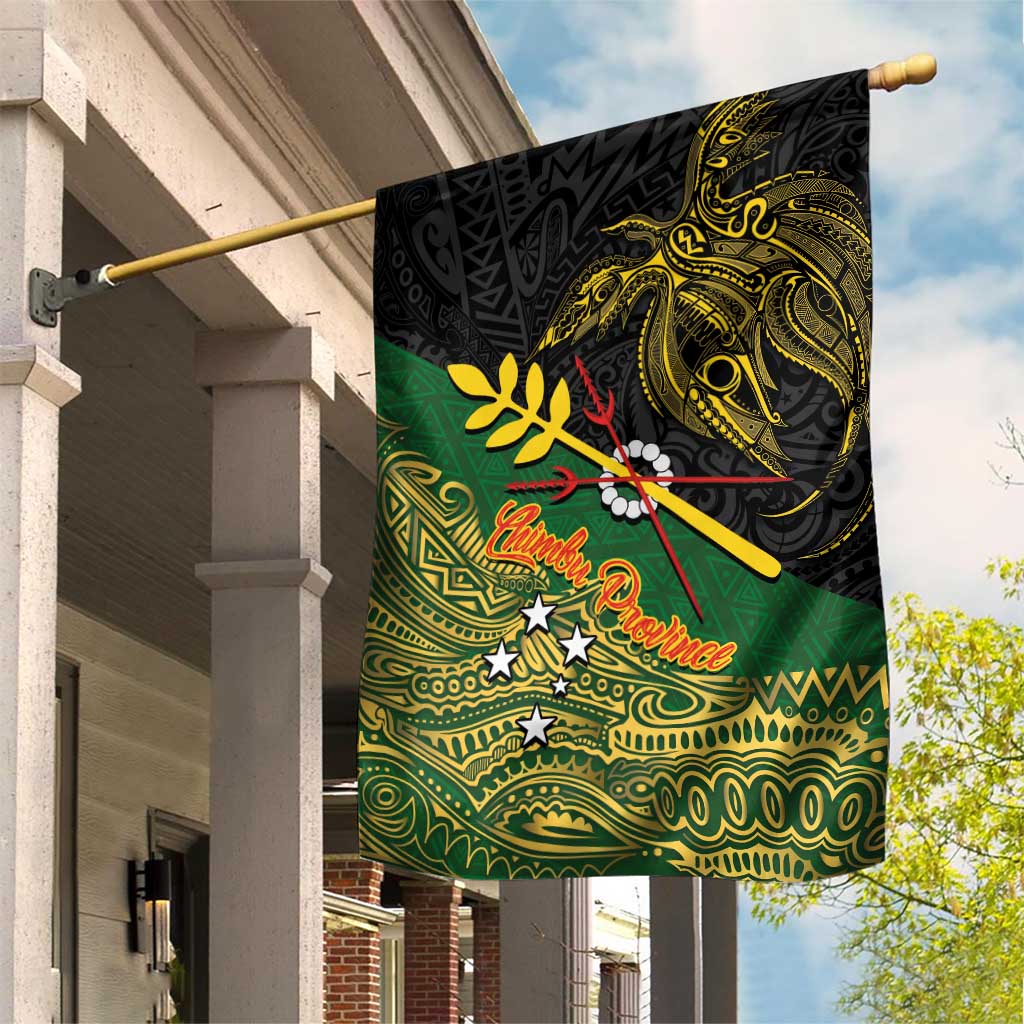 Chimpu Province Papua New Guinea Garden Flag Bird-of-paradise Art Tattoo and Melanesian Motifs - Polynesian Pride