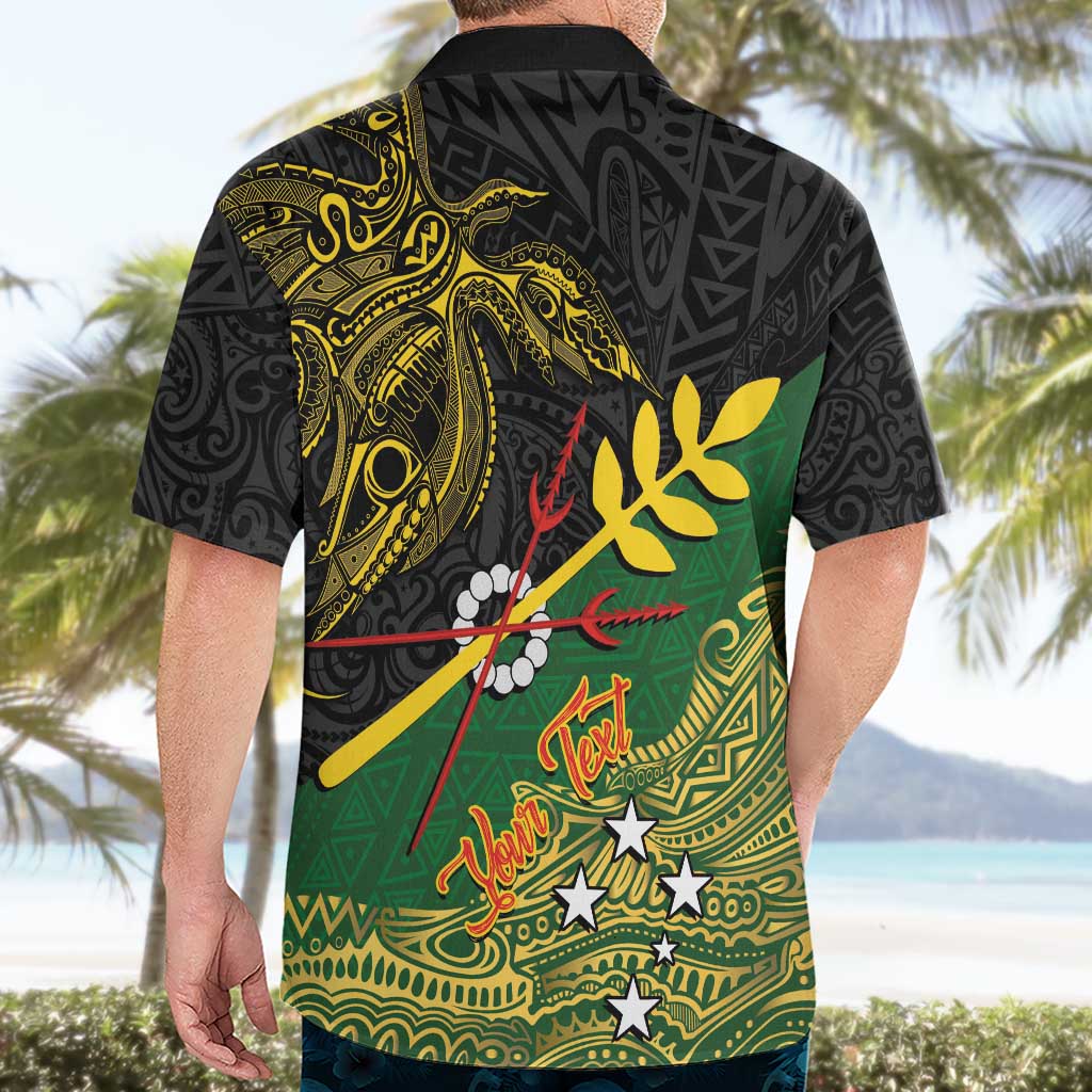 Personalized Chimpu Province Papua New Guinea Hawaiian Shirt Bird-of-paradise Art Tattoo and Melanesian Motifs - Polynesian Pride