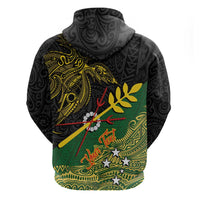 Personalized Chimpu Province Papua New Guinea Hoodie Bird-of-paradise Art Tattoo and Melanesian Motifs LT03 - Polynesian Pride