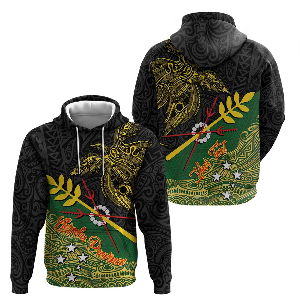 Personalized Chimpu Province Papua New Guinea Hoodie Bird-of-paradise Art Tattoo and Melanesian Motifs LT03 - Polynesian Pride