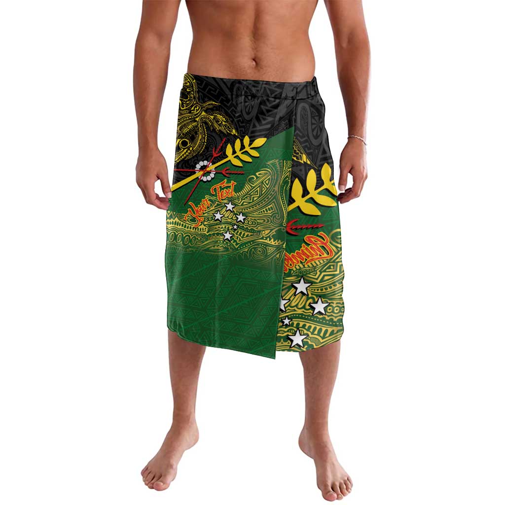 Personalized Chimpu Province Papua New Guinea Lavalava Bird-of-paradise Art Tattoo and Melanesian Motifs LT03 Black - Polynesian Pride