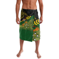 Personalized Chimpu Province Papua New Guinea Lavalava Bird-of-paradise Art Tattoo and Melanesian Motifs LT03 Black - Polynesian Pride