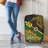 Chimpu Province Papua New Guinea Luggage Cover Bird-of-paradise Art Tattoo and Melanesian Motifs LT03 - Polynesian Pride