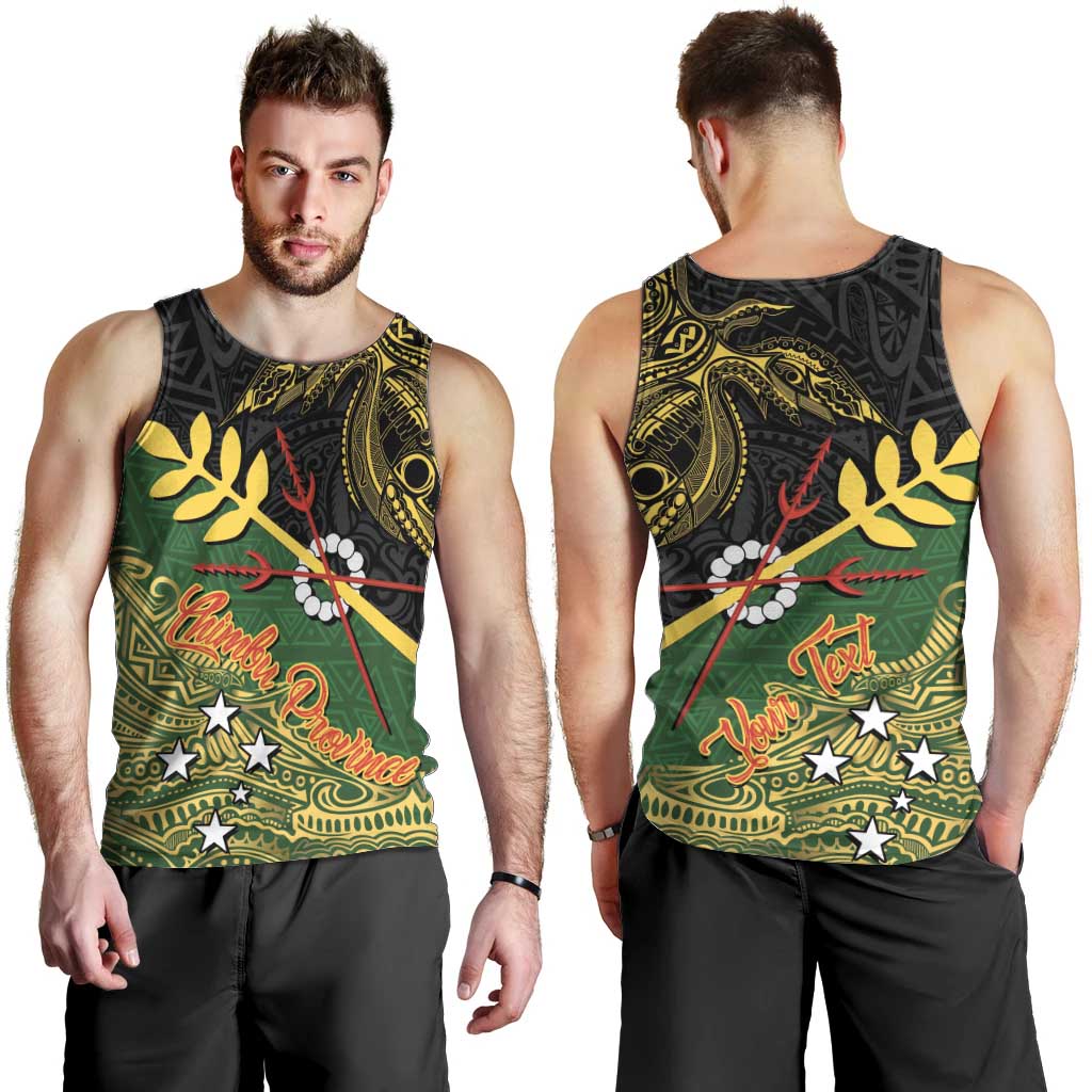 Personalized Chimpu Province Papua New Guinea Men Tank Top Bird-of-paradise Art Tattoo and Melanesian Motifs LT03 - Polynesian Pride