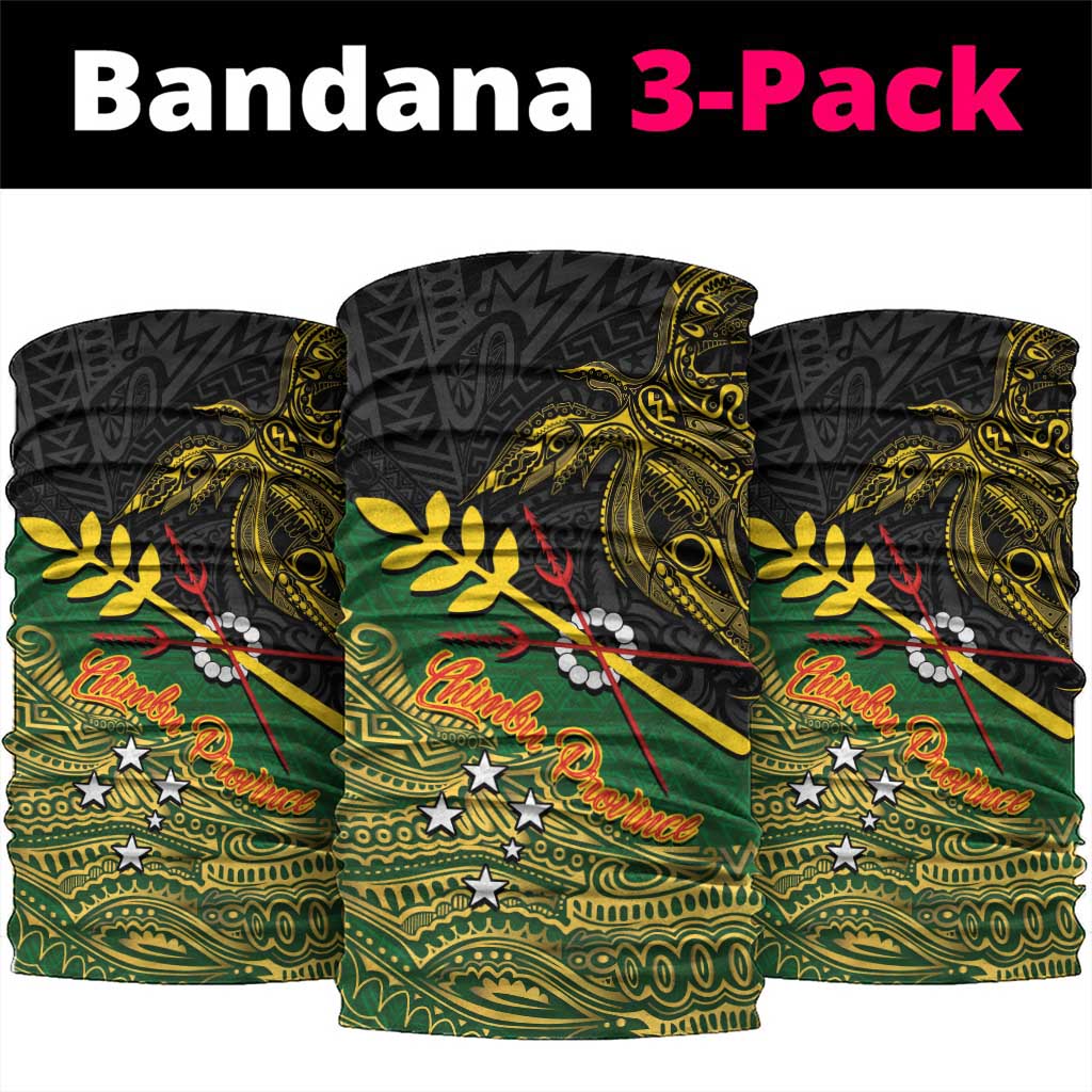 Chimpu Province Papua New Guinea Neck Gaiter Bird-of-paradise Art Tattoo and Melanesian Motifs LT03 package One Size: 25*50cm Black - Polynesian Pride