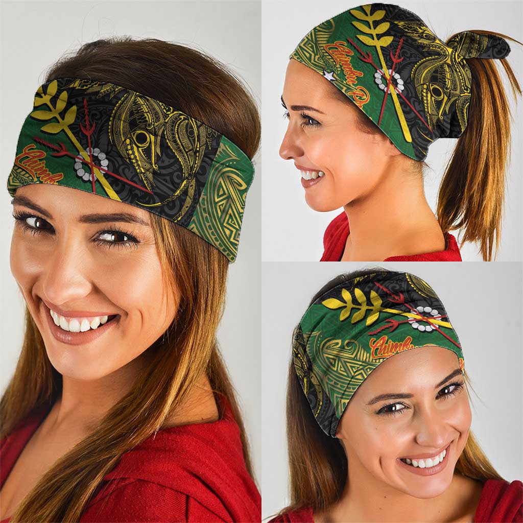 Chimpu Province Papua New Guinea Neck Gaiter Bird-of-paradise Art Tattoo and Melanesian Motifs LT03 - Polynesian Pride