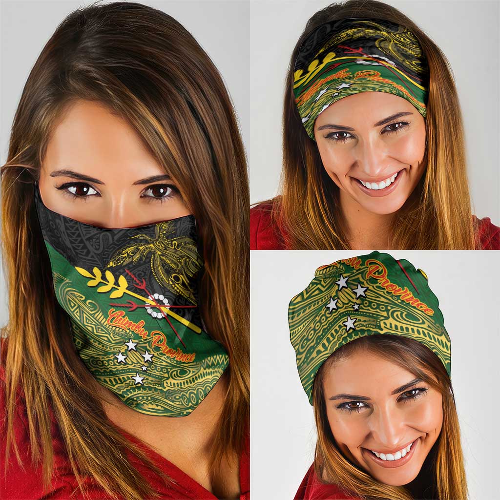 Chimpu Province Papua New Guinea Neck Gaiter Bird-of-paradise Art Tattoo and Melanesian Motifs LT03 - Polynesian Pride