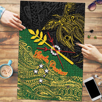 Chimpu Province Papua New Guinea Puzzle Bird-of-paradise Art Tattoo and Melanesian Motifs LT03 Black - Polynesian Pride