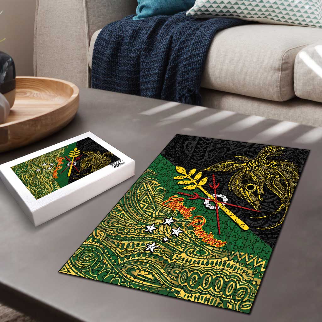 Chimpu Province Papua New Guinea Puzzle Bird-of-paradise Art Tattoo and Melanesian Motifs LT03 - Polynesian Pride