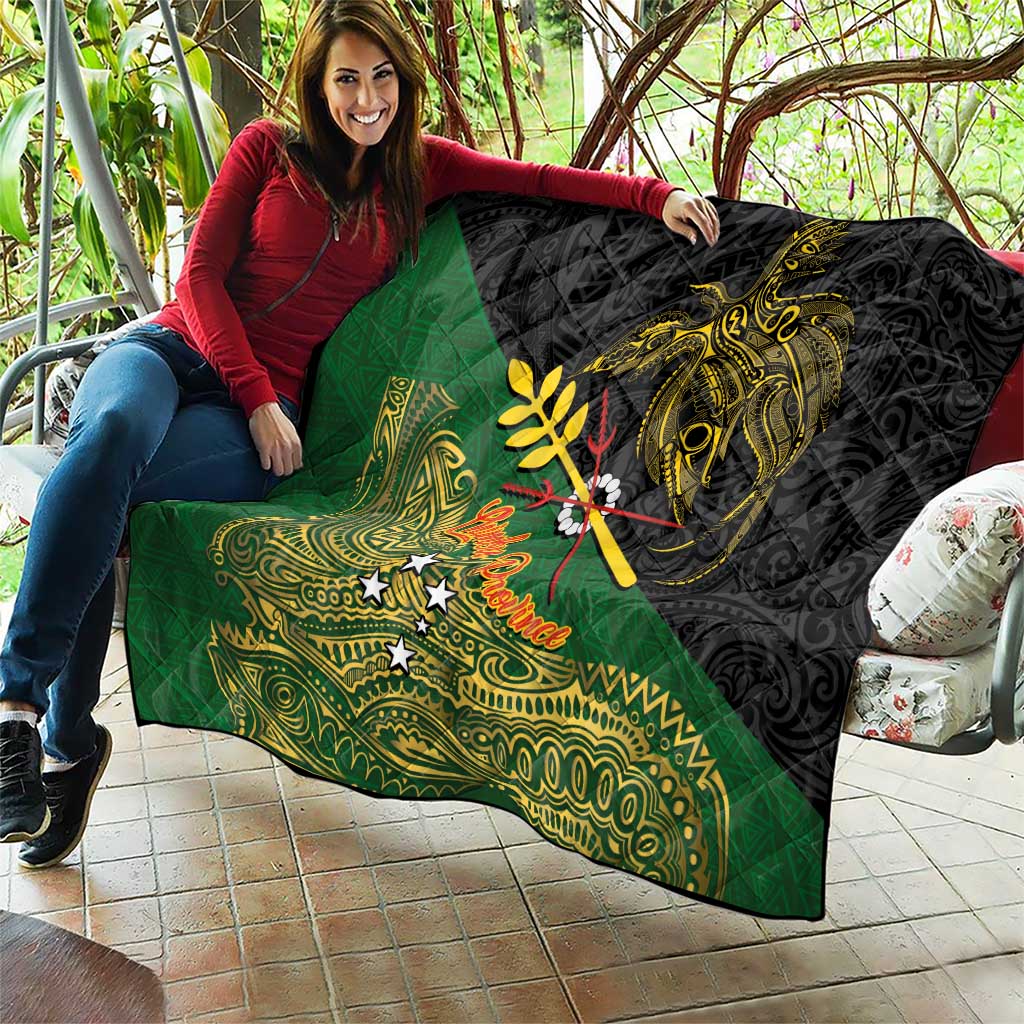 Chimpu Province Papua New Guinea Quilt Bird-of-paradise Art Tattoo and Melanesian Motifs LT03 - Polynesian Pride