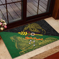Chimpu Province Papua New Guinea Rubber Doormat Bird-of-paradise Art Tattoo and Melanesian Motifs LT03 - Polynesian Pride