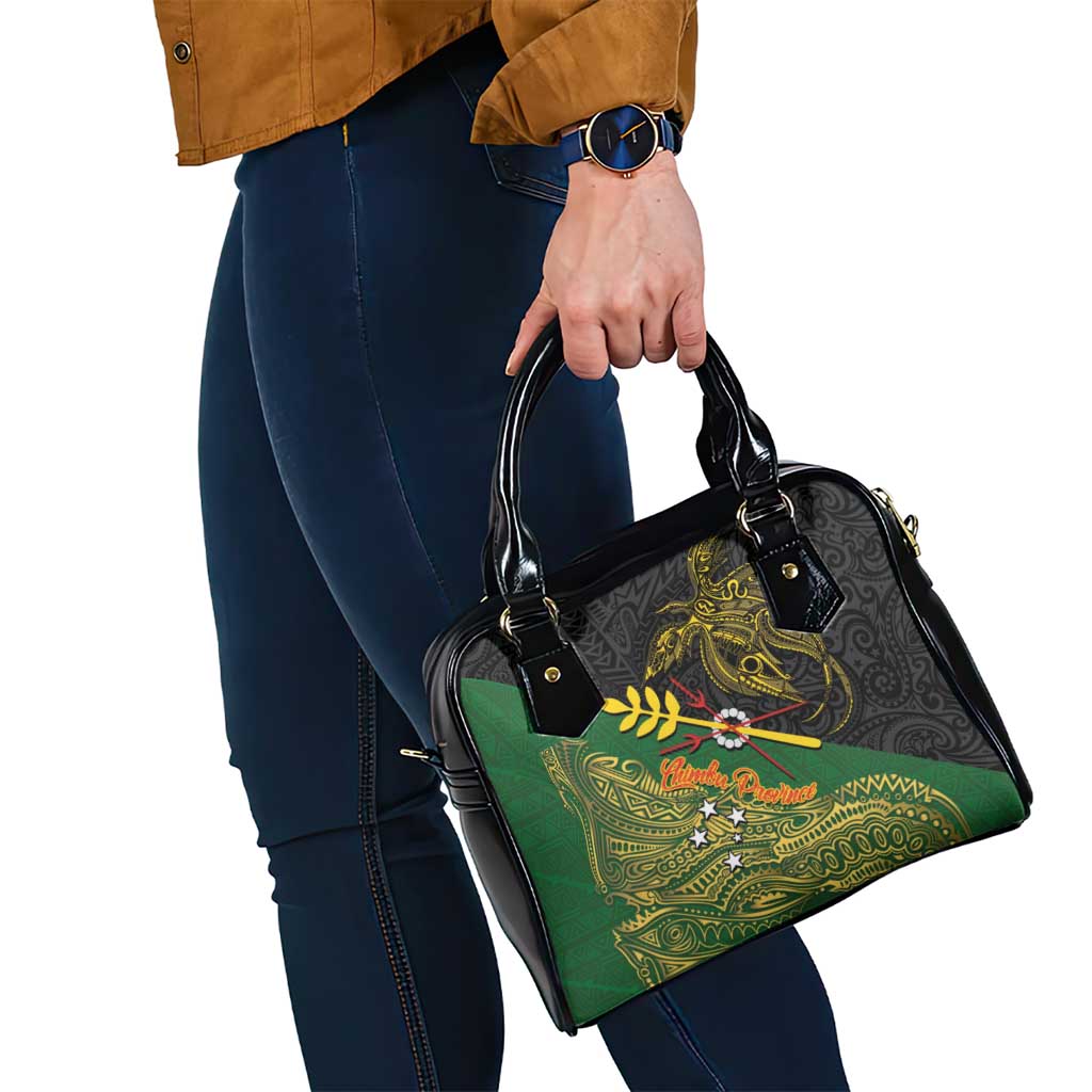 Chimpu Province Papua New Guinea Shoulder Handbag Bird-of-paradise Art Tattoo and Melanesian Motifs LT03 - Polynesian Pride