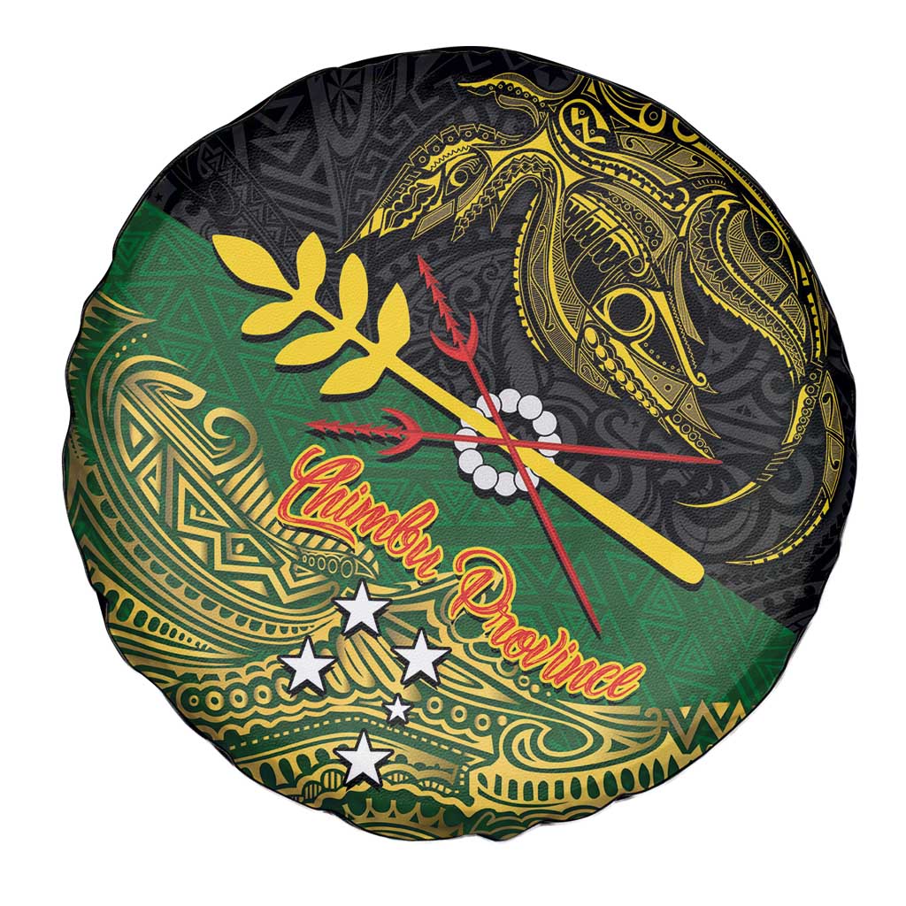 Chimpu Province Papua New Guinea Spare Tire Cover Bird-of-paradise Art Tattoo and Melanesian Motifs LT03 - Polynesian Pride