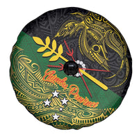 Chimpu Province Papua New Guinea Spare Tire Cover Bird-of-paradise Art Tattoo and Melanesian Motifs LT03 - Polynesian Pride