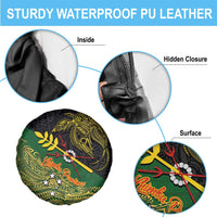 Chimpu Province Papua New Guinea Spare Tire Cover Bird-of-paradise Art Tattoo and Melanesian Motifs LT03 - Polynesian Pride