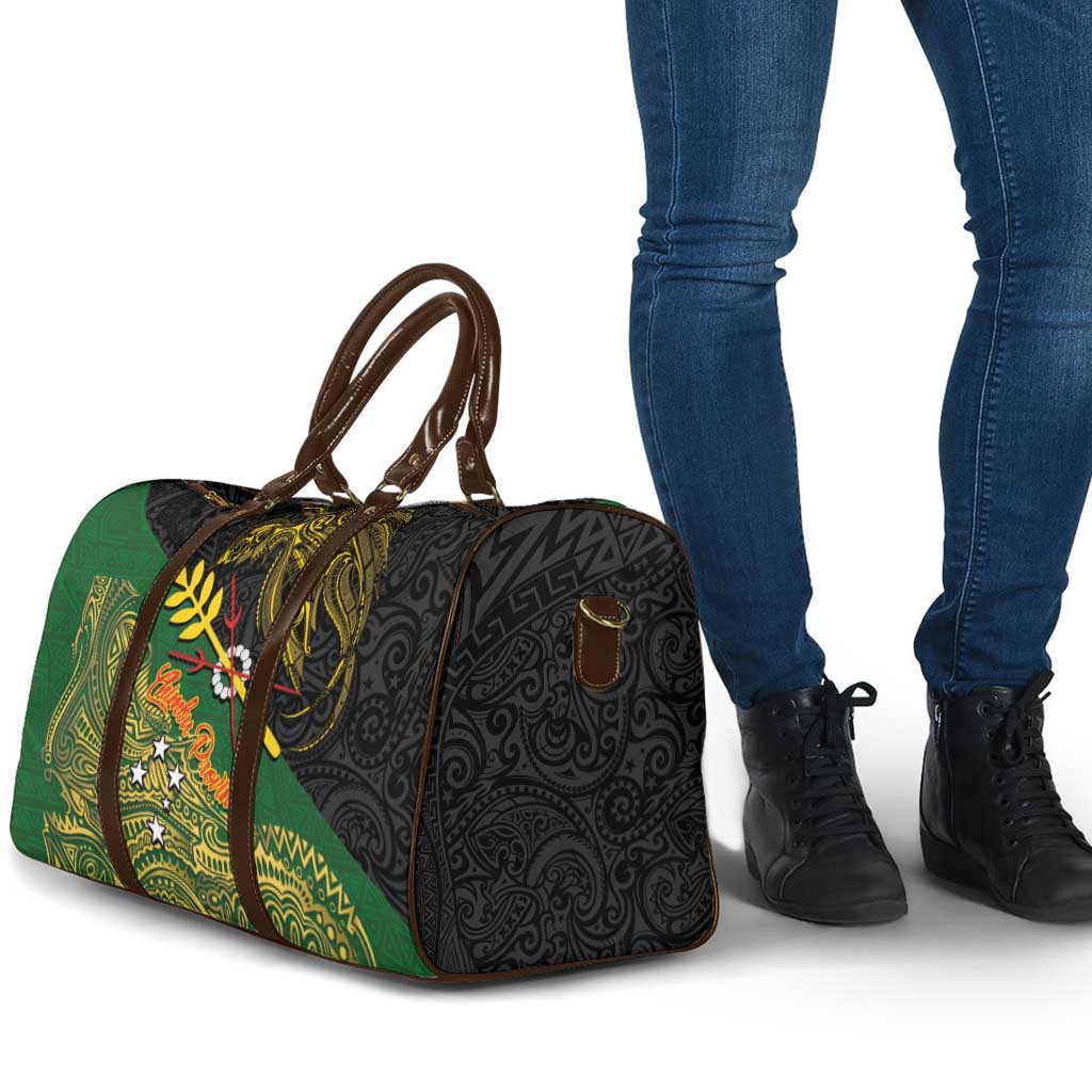 Chimpu Province Papua New Guinea Travel Bag Bird-of-paradise Art Tattoo and Melanesian Motifs LT03 - Polynesian Pride
