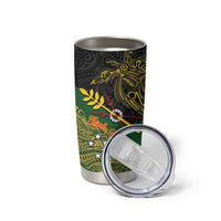 Chimpu Province Papua New Guinea Tumbler Cup Bird-of-paradise Art Tattoo and Melanesian Motifs LT03 - Polynesian Pride